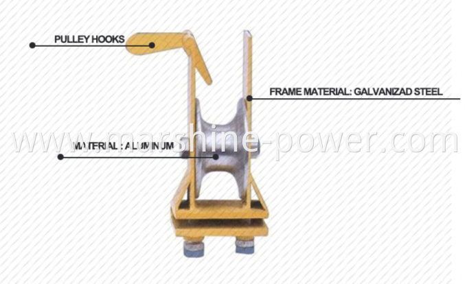 Dual-Purpose Stringing Wire Rope Pulley With Nylon Or Aluminum Wheel Cable Pulley Block